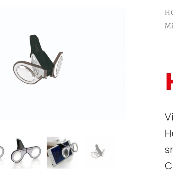 TWO PAIR Mini Virtual Reality Glasses for Smartphone Foldable VR Handmade Lenses - Picture 16 of 16